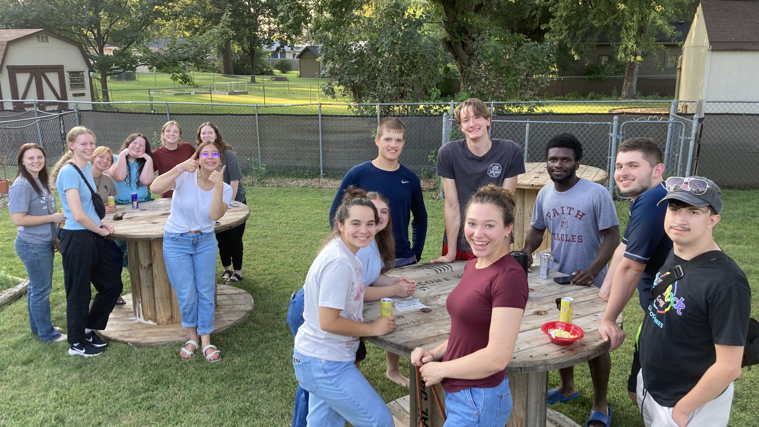 Students in the Huang Backyard